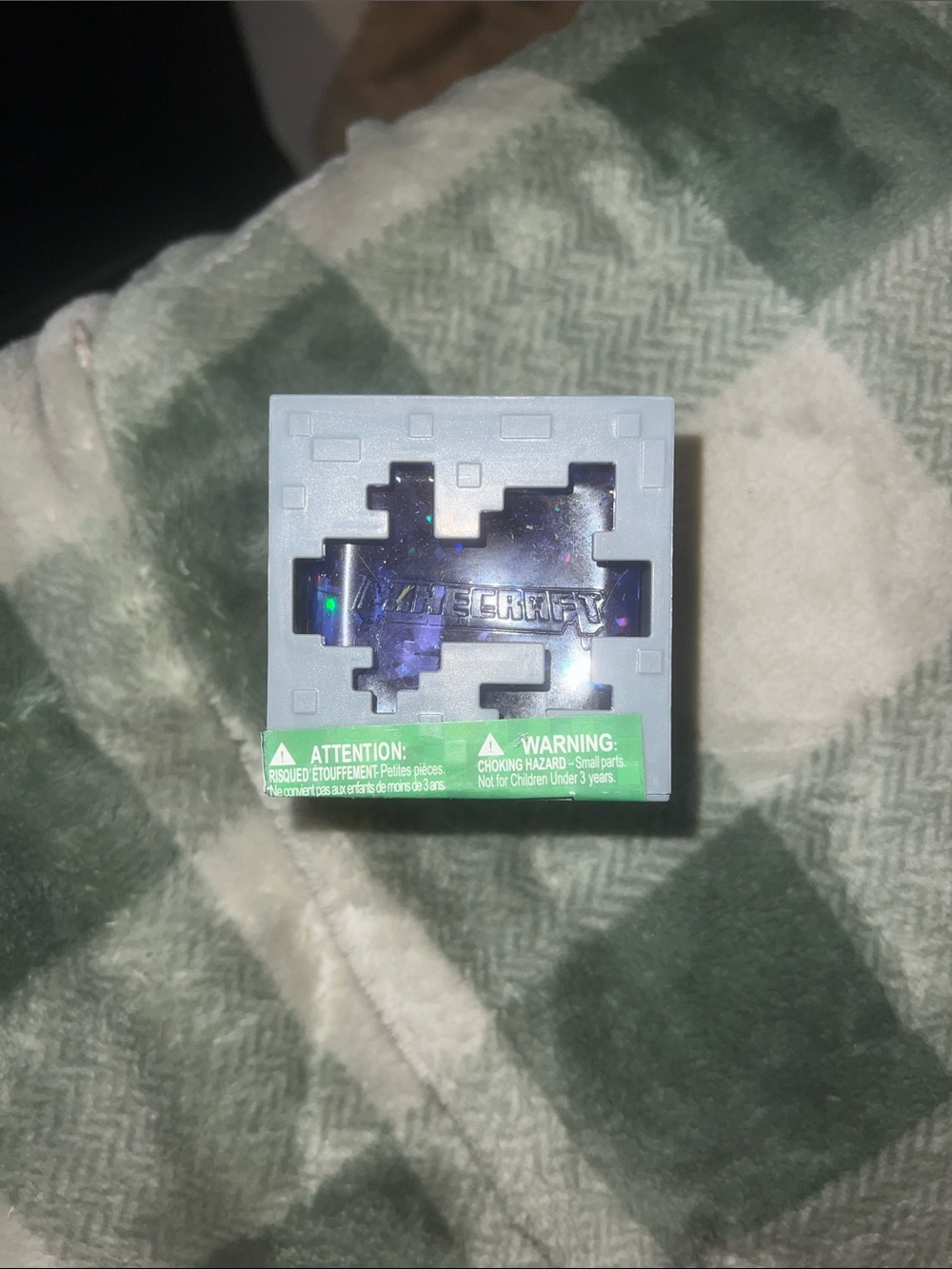 Collectible Block - Gray with Purple Accent